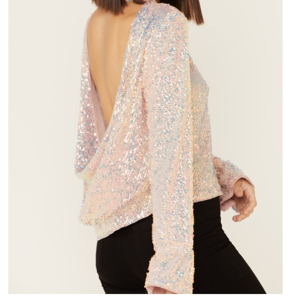 Free People Sequin Top